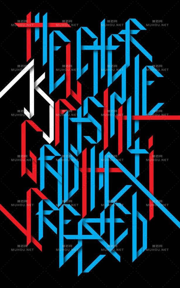 漂亮的英文艺术文字设计作品集锦