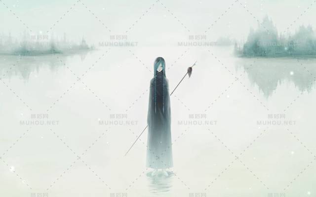 好浪漫惬意的雪景二次元插画哦插画作品插图4