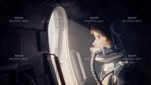 身处太空中的宇航员精美插画6张