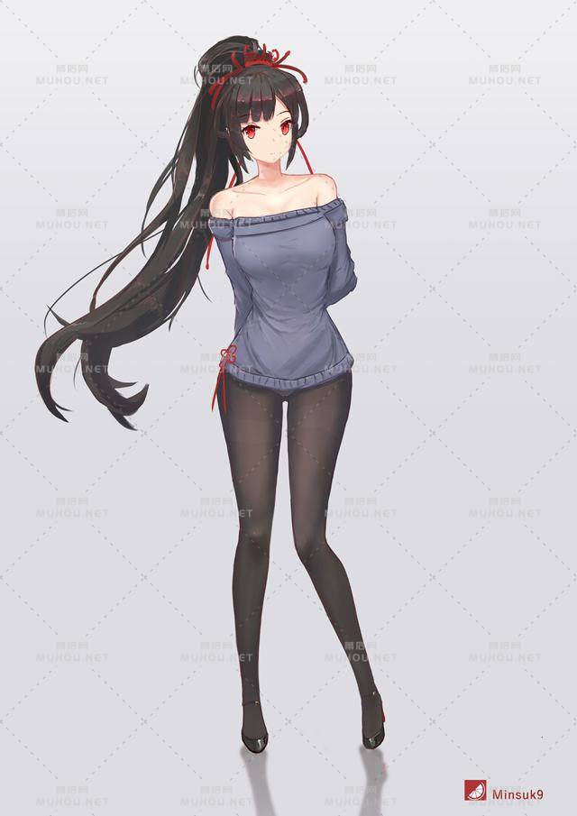 可爱又迷人的丝袜少女插画专辑