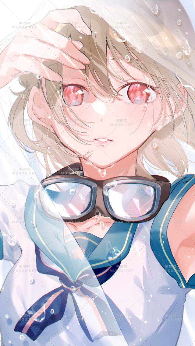 眼睛超清澈迷人的日系风女孩插画