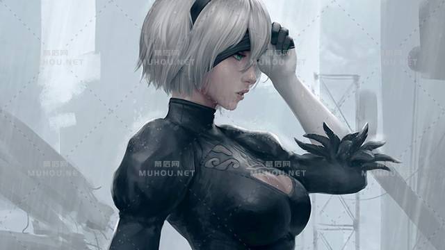 热辣又可爱的大胸少女插画