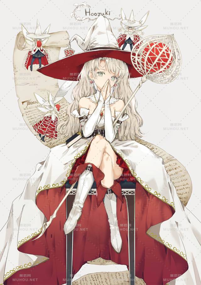 pixiv收藏数很高的魔女插画