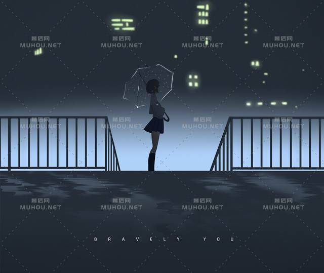 最美不过下雨天的风景插画专辑