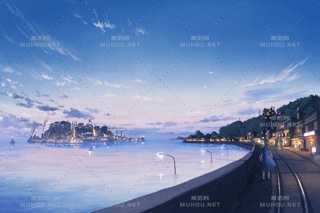 能看到大海的风景插画专辑