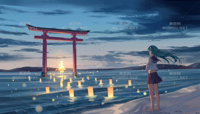 能看到大海的风景插画专辑