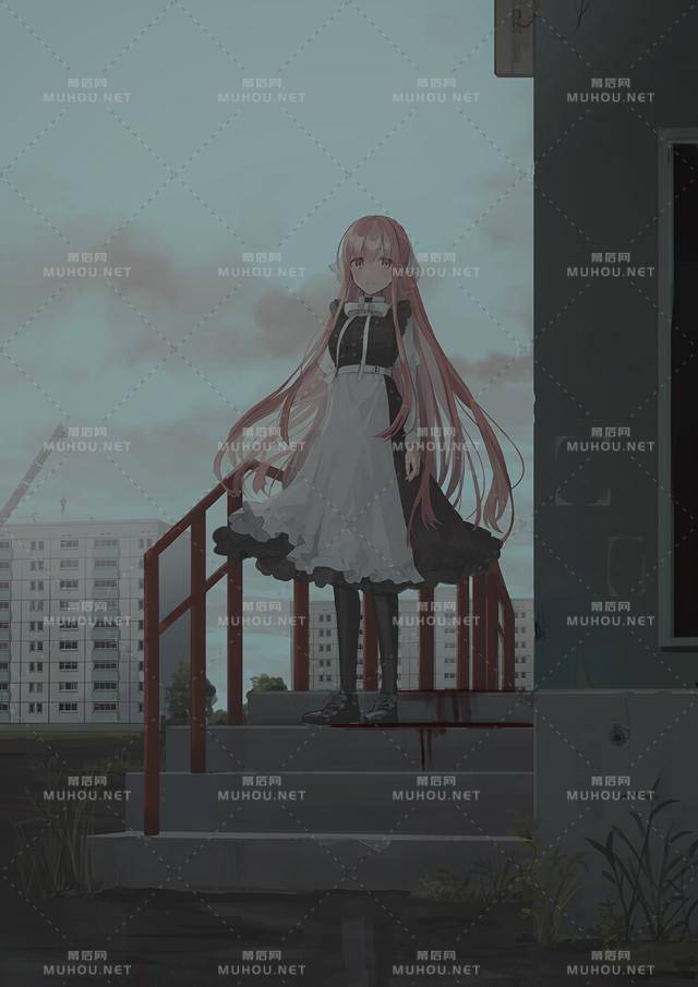 目光有点呆滞的pixiv少女插画