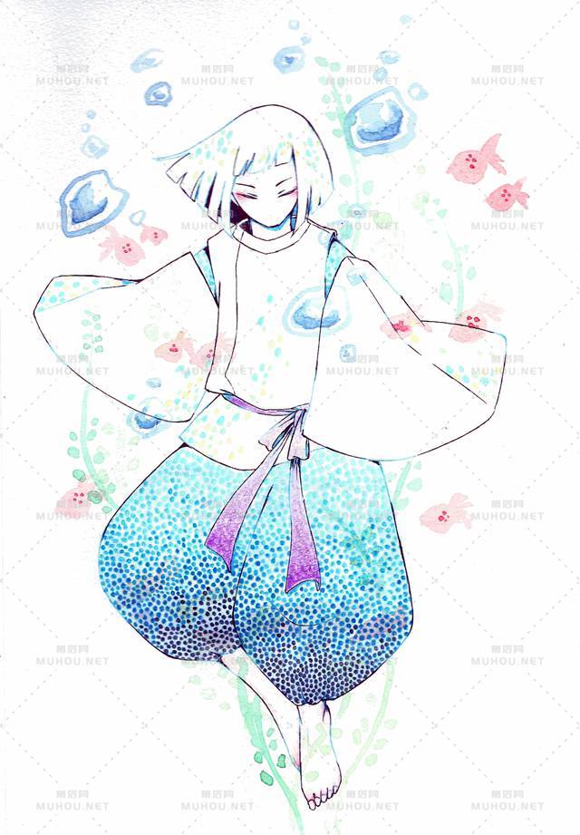 《千与千寻》白龙唯美同人插画
