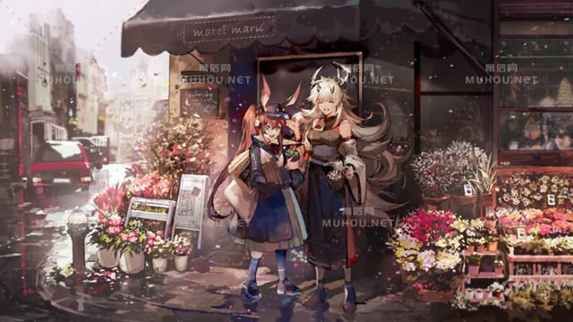 超美的花店场景插画专辑