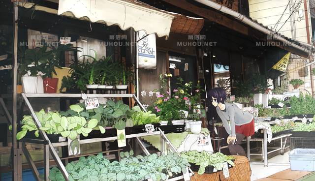超美的花店场景插画专辑