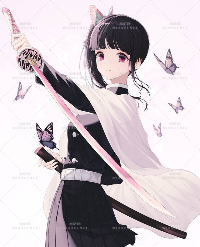 超美的栗花落香奈乎同人插画