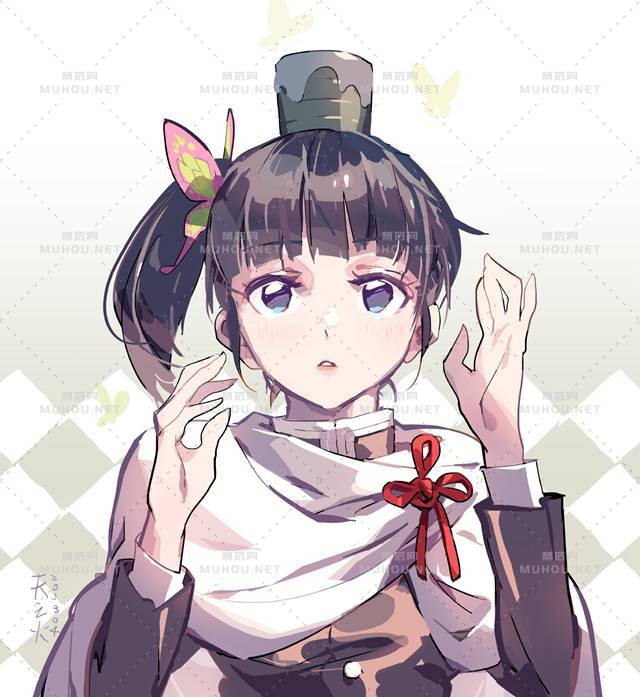 超美的栗花落香奈乎同人插画