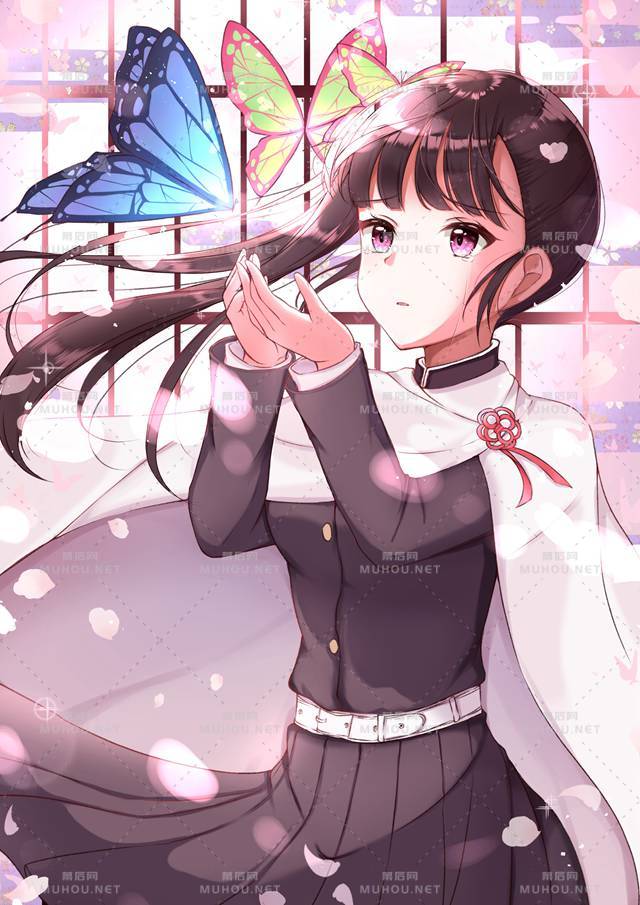 超美的栗花落香奈乎同人插画