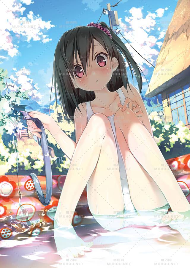 裙子超短的美腿女孩插画