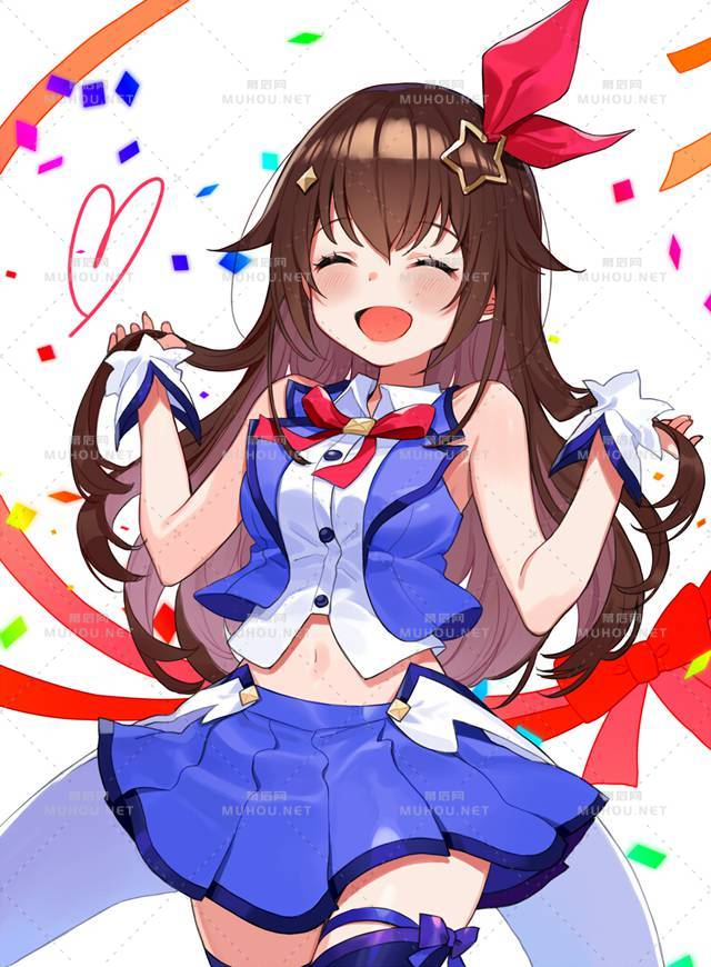 那些腰好细的少女插画