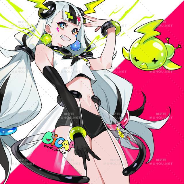 那些腰好细的少女插画