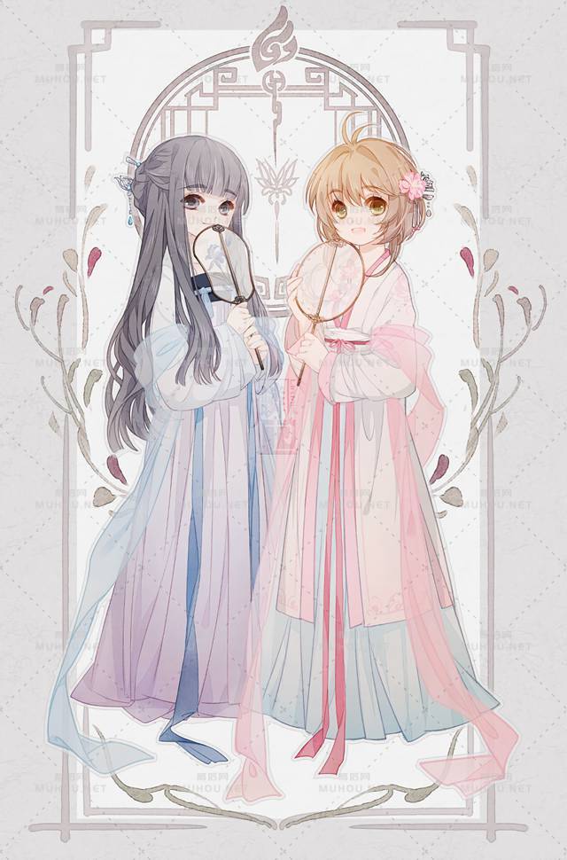 气质绝佳的古装女孩人物插画