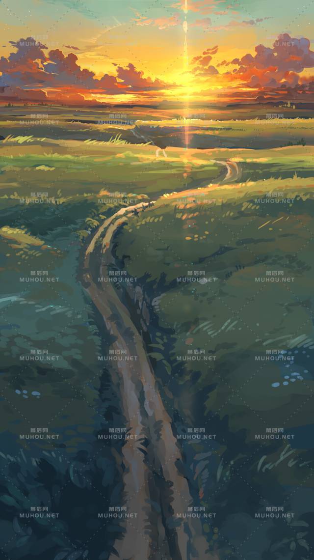 转瞬即逝的天空风景插画