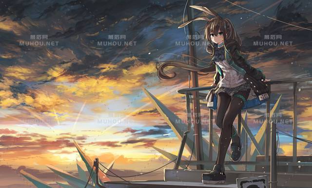 转瞬即逝的天空风景插画