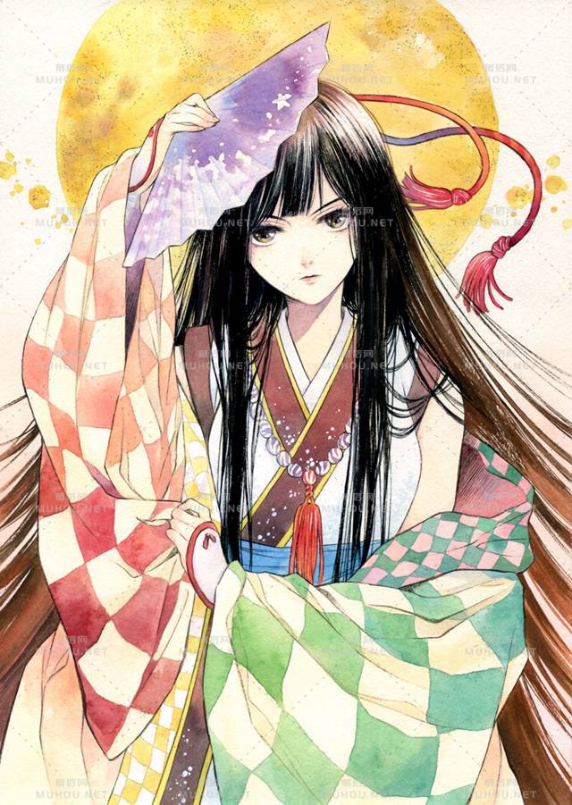 身穿和服日系女孩插画专辑