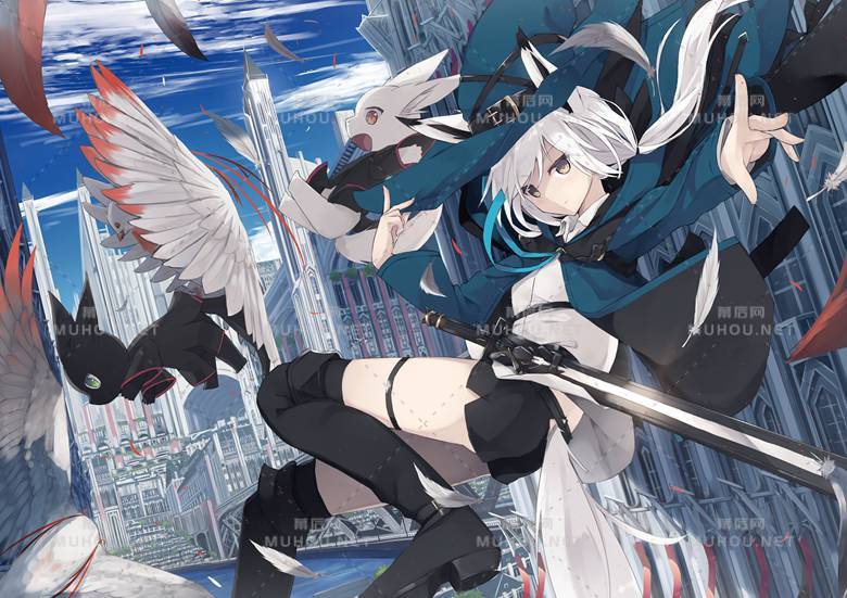 热辣的超短裤女孩插画