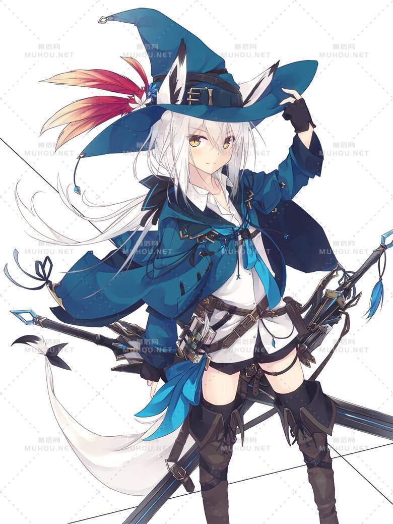 热辣的超短裤女孩插画