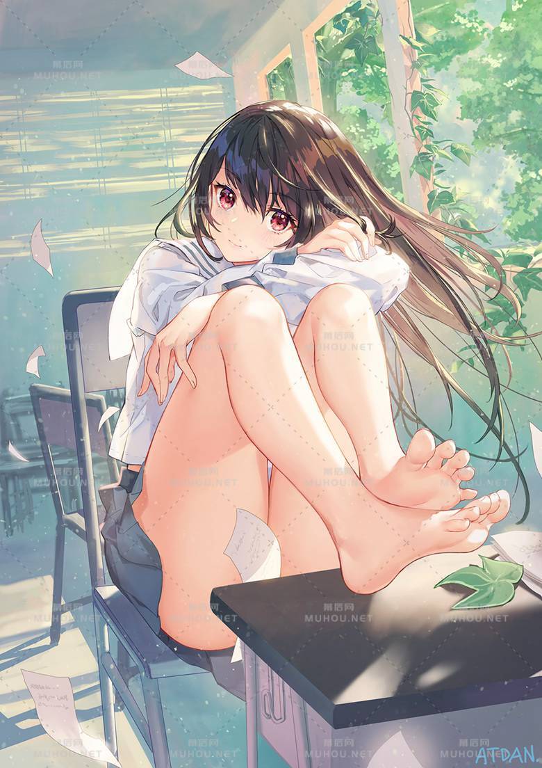 6张超好看的美腿女孩插画