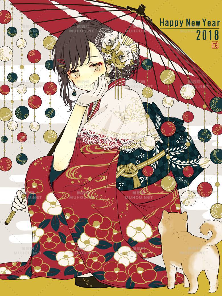姑娘，你穿和服的样子真美啊