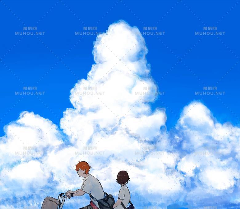 一同骑车的快乐友情插画作品插图5