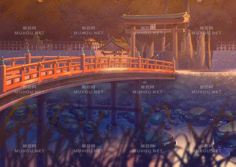 好看的日本神社风景插画作品插图5