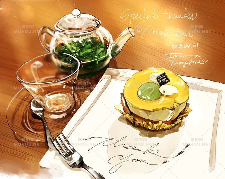 隔着屏幕都能闻到香气插画作品插图3