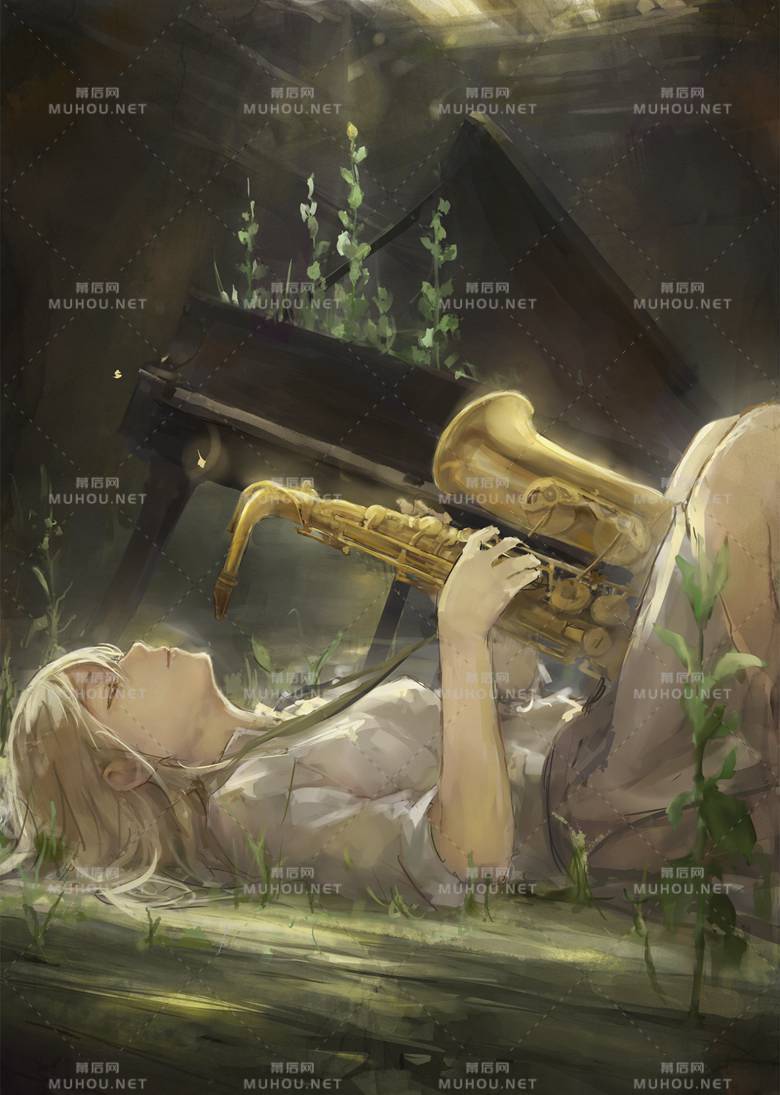 仰卧姿势的可爱女孩插画