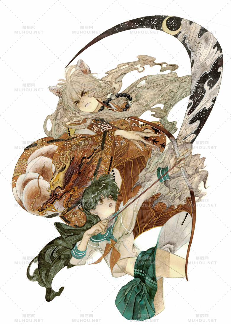 超有时代感的犬夜叉同人插画作品插图1