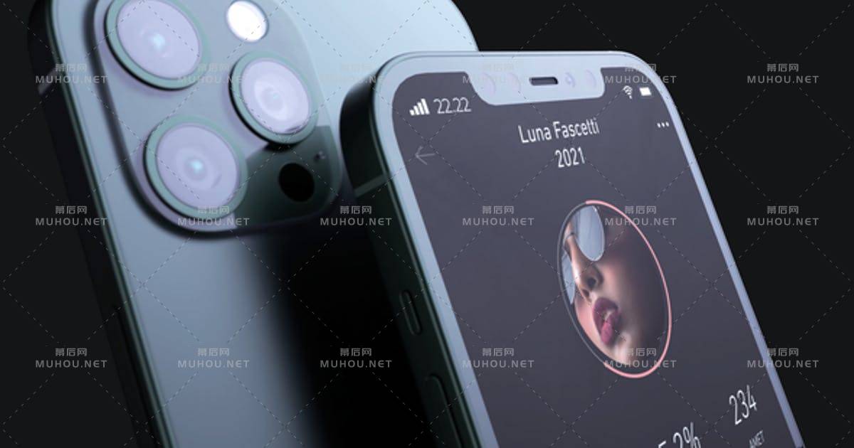 应用程序促销iphone12手机广告片头AE视频模板