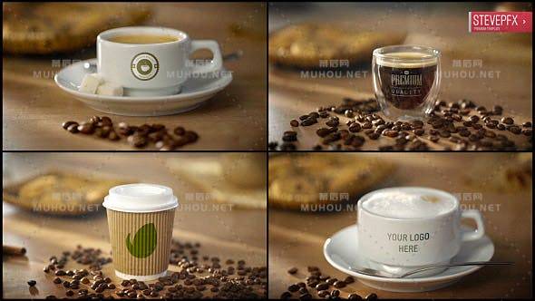 Coffee ae mockup | 美国咖啡卡布奇诺三维模型AE视频模板插图