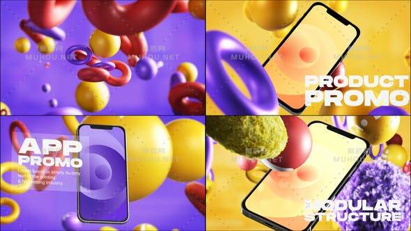 手机12应用程序促销视频AE模版插图
