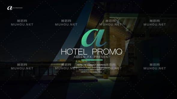 酒店promo片头广告设计AE视频模板插图