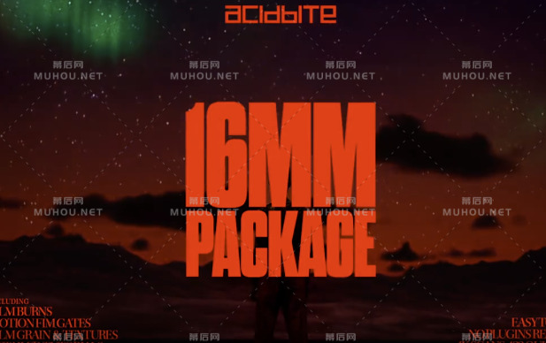 31个AcidBite - 16mm电影胶片老式放映机画面划痕4K视频素材下载5.56GB