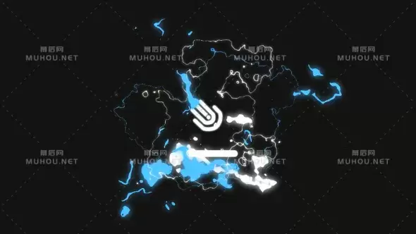 故障地图展开文字包装标题包视频AE模板插图