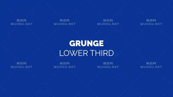 Grunge动力学文字排版视频AE模板插图