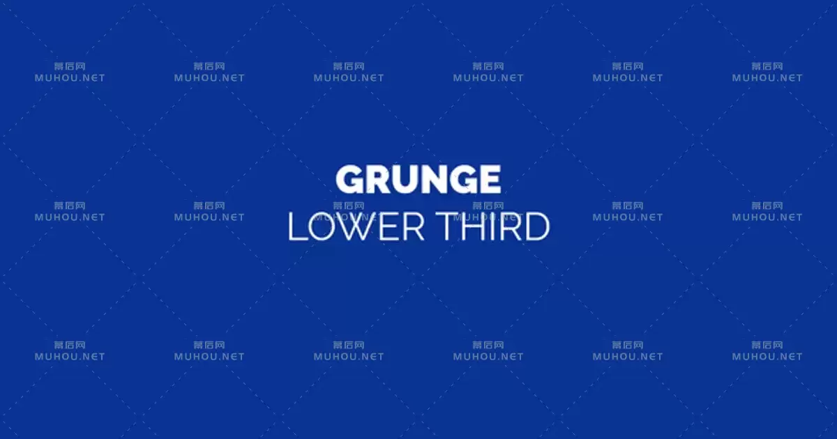 Grunge动力学文字排版视频AE模板
