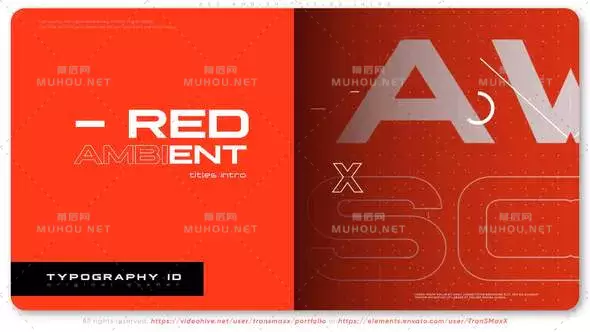 红色环境标题介绍公司宣传视频AE模板插图