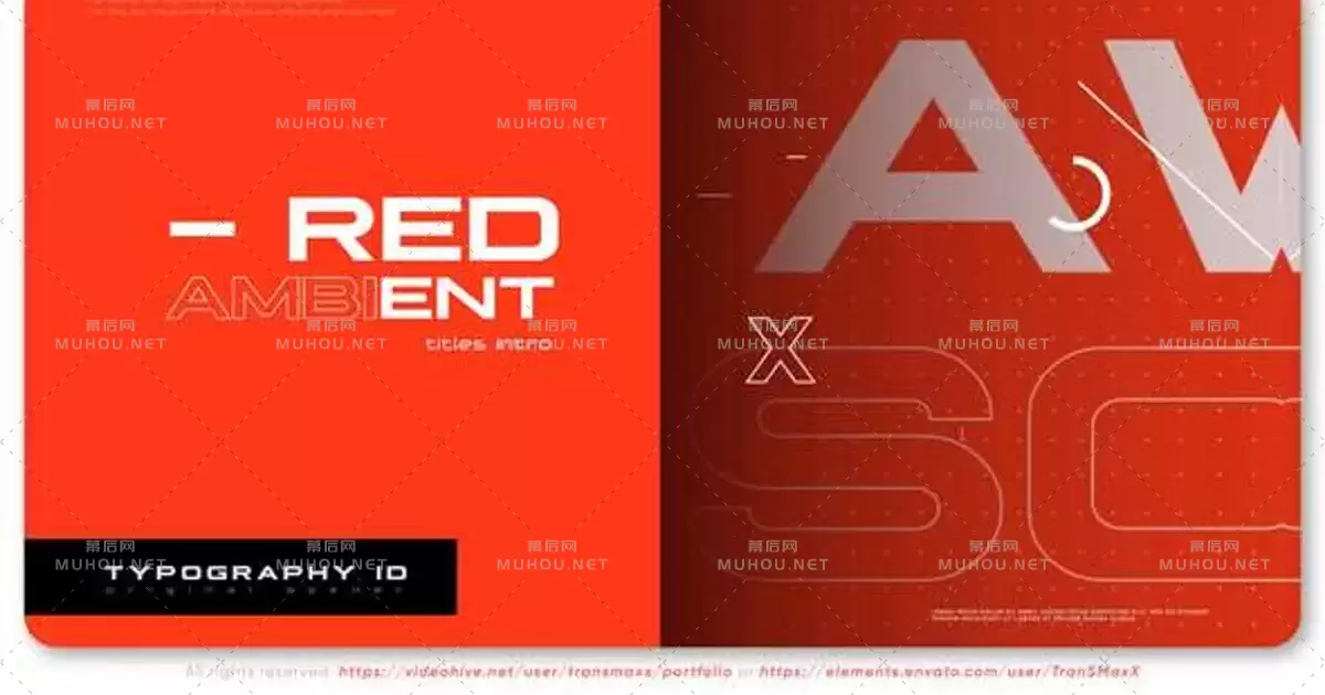 红色环境标题介绍公司宣传视频AE模板