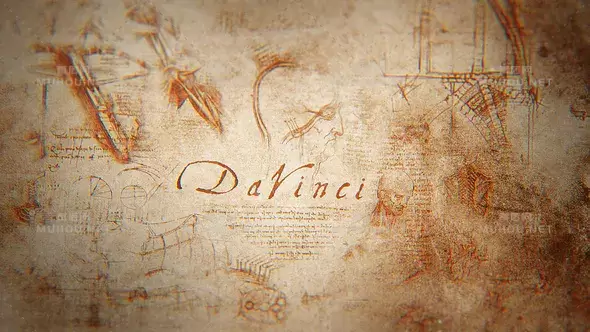 达芬奇艺术作品创意美术片头视频AE模板插图