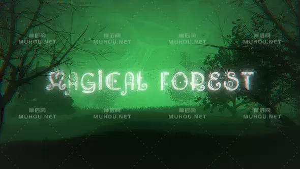 神奇的森林世界恐怖故事片头视频AE模板插图