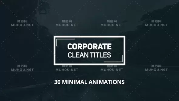 公司头衔30套文字动画视频AE模板插图