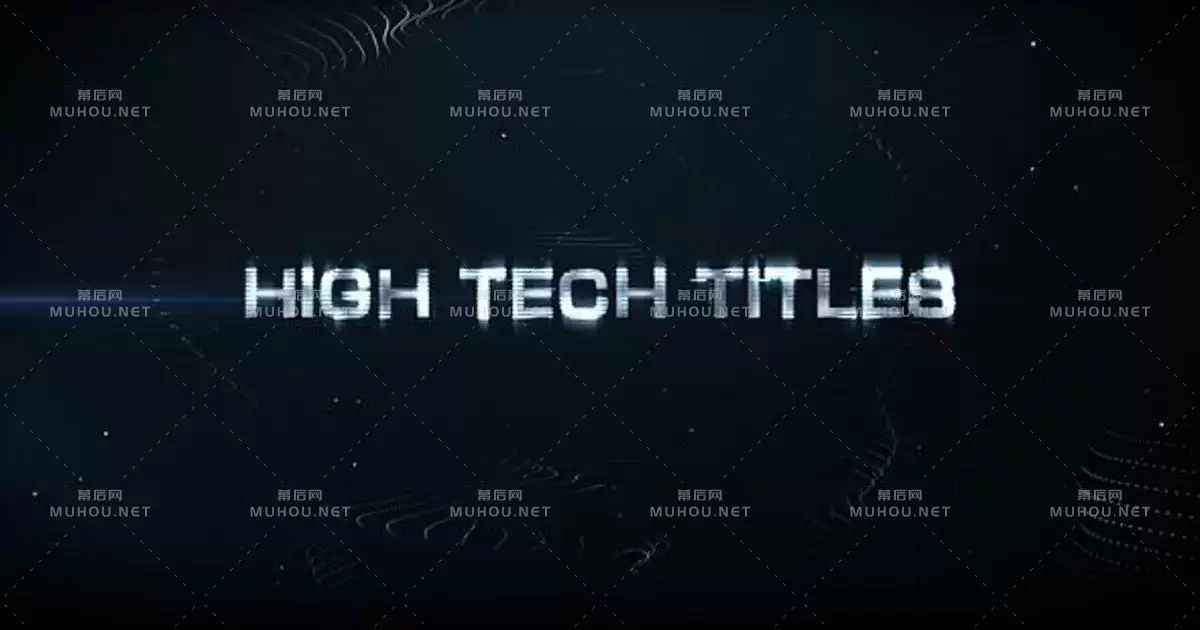 高科技标题和logo文字标志视频AE模板