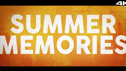 夏天的回忆复古电影开头片头视频AE模板插图