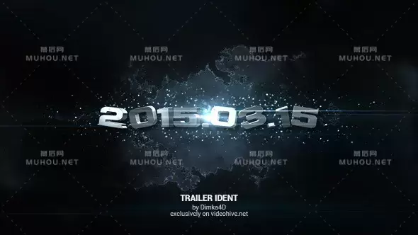 预告片Ident e3d特效文字片头视频AE模板插图