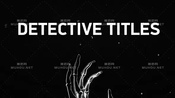 侦探抽象创意艺术子弹创意手绘动画片头视频AE模板插图